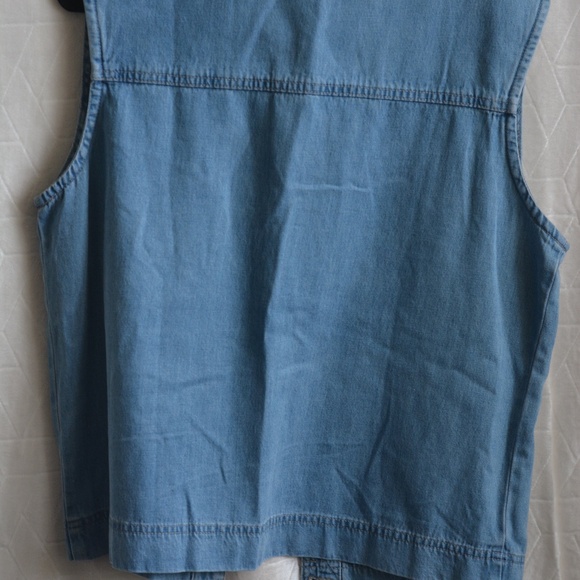 Denim Vest By Collator Creek Sz L NWT - Picture 3 of 4
